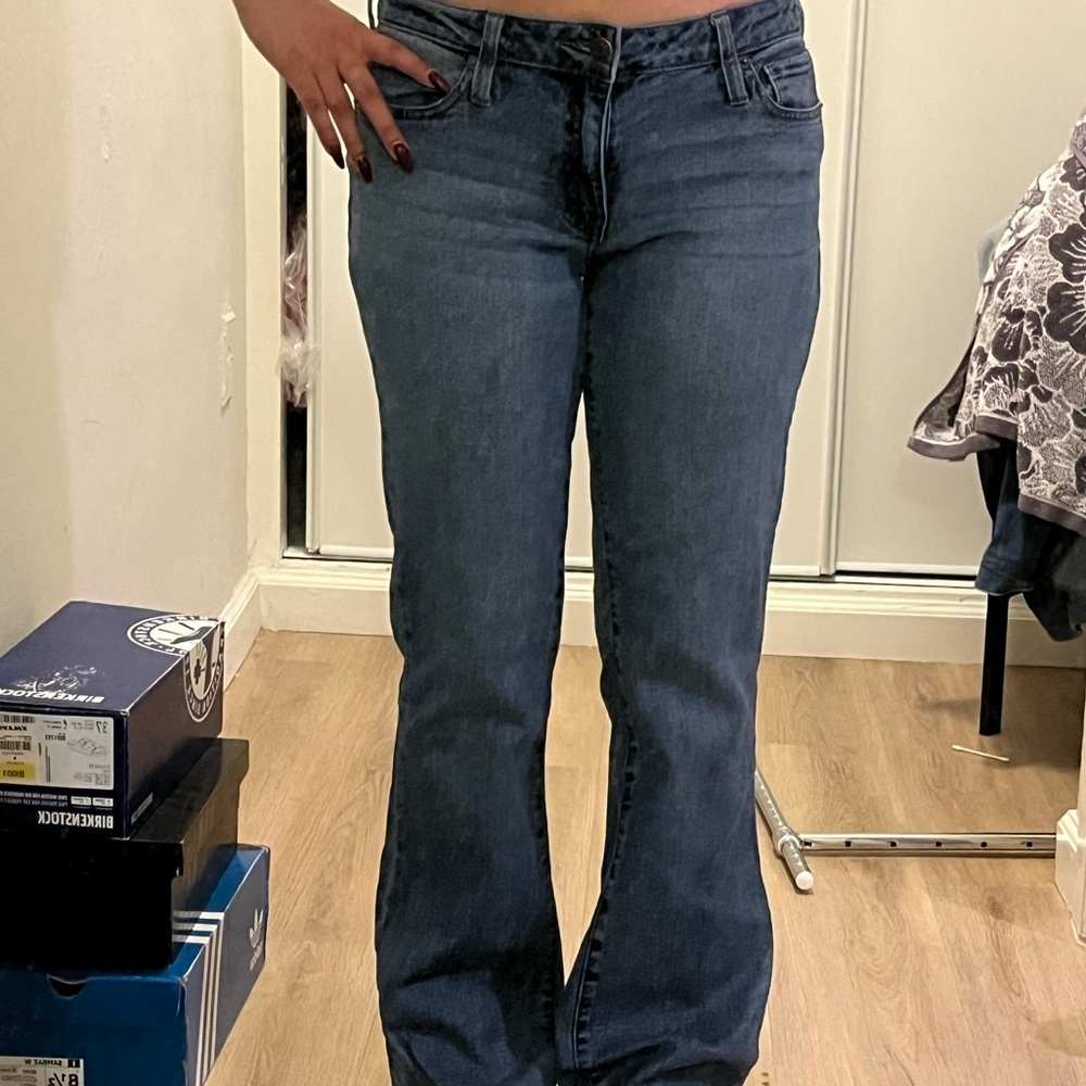 RSQ Blue Flare Wide Leg Jeans